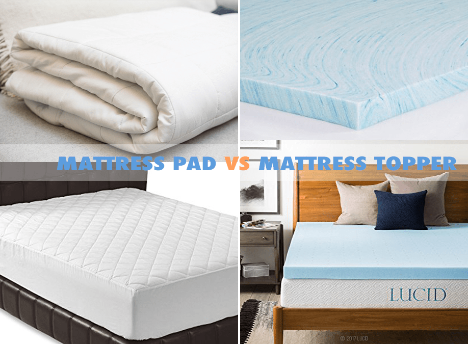 mattress pad vs topper